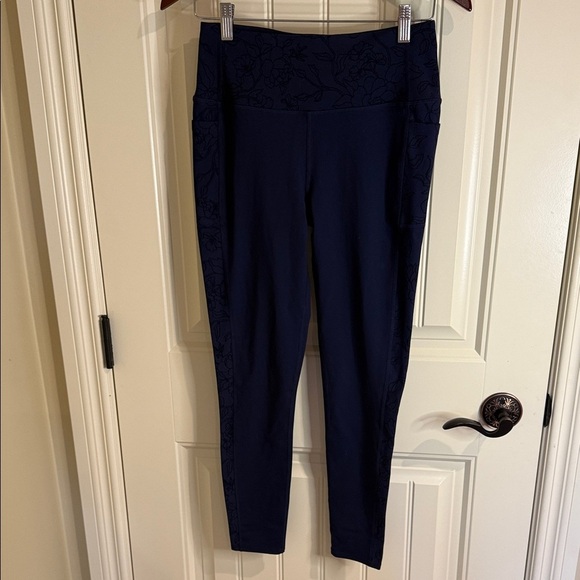 Skechers Go Walk Leggings Yoga Tight High Waist Dark Blue Women's Sz M - Picture 2 of 13